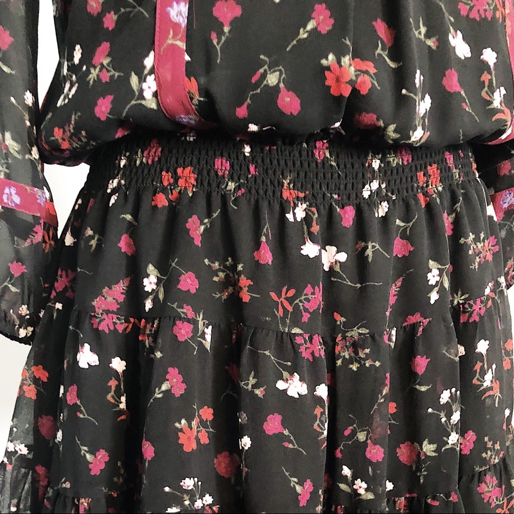Joie Floral Long Sleeve Mini Dress - Picture 4 of 8